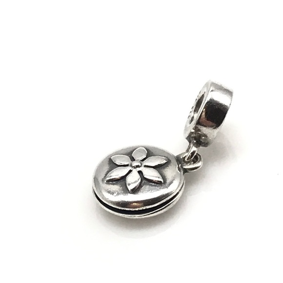 Pandora Breast Cancer Awareness Flower Dangle Charm - Picture 4 of 5